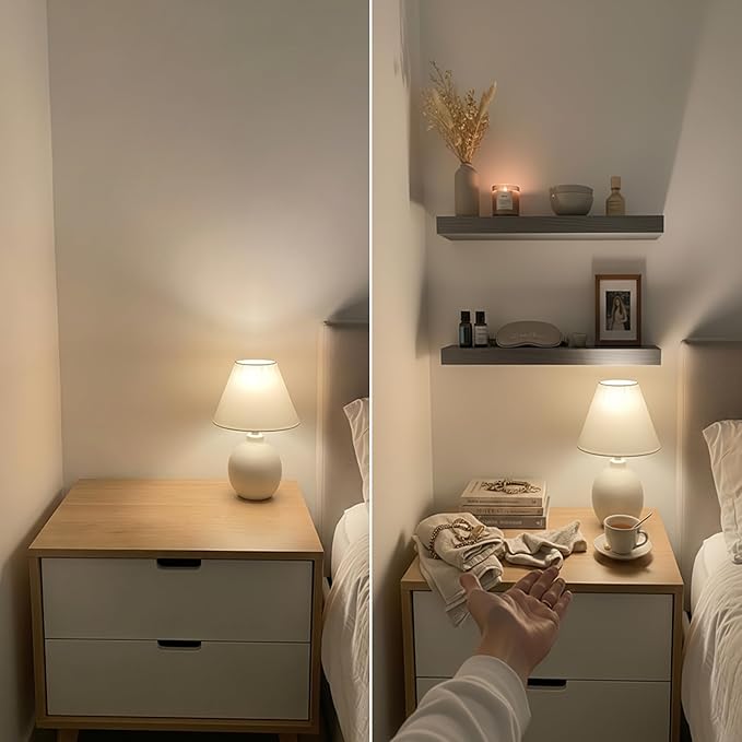 BAOBAB WORKSHOP Wood Floating Shelves for Wall - Rustic Shelf 16 inch - Grey Bathroom Shelves - Solid Wood Shelves for Wall for Bedroom Kitchen Living Room - Gray Shelves - 16 x 6.7 Inch, Set of 2
