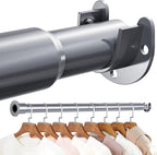 Mavivegue Closet Rod, 17 to 70 Inch Adjustable Closet Rods for Hanging Clothes, Silver Hanging Rod for Closet Wardrobes Laundry RV, Bathroom
