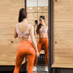 Delma Glass Full Length Wall Mirror Tiles, 14'' x 12'' 4PCS, Frameless Body Tiles for Bedroom, Mounted Home Gym, Door