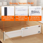 Lifewit 8 Pack 4" High Drawer Dividers 34-56cm/13.5-22" Adjustable Drawer Organizer for Clothes/Utensils, Expandable Drawer Separator in Dresser/Kitchen/Bedroom/Office Organization & Storage White
