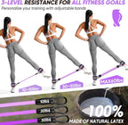 Ankle Resistance Bands with Cuffs, Workout Sets for Women, Resistance Bands for Working Out, Exercise Band for Leg Booty, Home Gym Workout Equipment, Ankle Weights Fitness Band Set