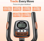 Niceday Elliptical Machine, Elliptical Exercise Machine for Home with Hyper-Quiet Magnetic Driving System, Elliptical Trainer with 15.5IN & 20IN Stride, 16 Resistance Levels, 500LBS Loading Capacity