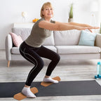 Cork Balance Board, Natural Cork Ankle Stability Trainer Kit, 4-in-1 Foot Strengthener for Enhanced Foot Strength, Prevent Falls, Balance Trainer