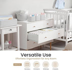 Reli. Dresser Organizer (14 Pack) | Drawer Organizer Clothes | Nursery Organization & Baby Clothes Organization for Drawer | Foldable Fabric Dresser Dividers for Bra, Nursery, Underwear, Socks (White)