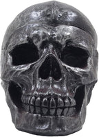 Spooky Human Skull Ashtray with Cover for Scary Halloween Decorations and Decorative Skulls & Skeletons Figurines As Gothic Smoking Room Decor Gifts for Smokers by Home-n-Gifts
