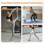 Ankle Balance Board Foot Strengthener - Single Leg Balance Board Foot Exerciser for Sprained Ankle,Posture Corrector, Physical Therapy for Plantar Fasciitis and Toe Stretcher Board for Gym Home