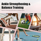 Ankle Balance Board, Foot Trainer, Ankle Strengthener Set, Single Foot Balancing Board, Posture Corrector, Foot Strengthening Trainer for Sprained Ankle Valgus