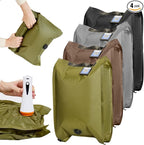 Vacuum Storage Bags with Electric Pump & Hand Compression, 4 Pack Heavy Duty Vacuum Seal Bags for Clothing, Bedding, Space Saver Bags Includes Smart QR Code for Inventory Tracking