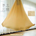 F.Life Aerial Silk Yoga Hammock & Swing for yoga Inversion,Strength training,starter hardware kit