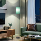 64.6" Floor Lamp, Pole Lamp with Foot Switch, Modern Standing Lamp, Minimalist Freestanding Lamp (Bulb Not Included), for Living Room, Bedroom Office ETL Listed, Black and Teal J07LD05