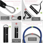 Aihoye Resistance Bands for Working Out, Exercise Bands with Handles, Stretch Bands for Exercise, Workout Bands with Door Anchors for Physical Therapy & Strength Training