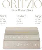 9 Faux Books White- Decorative Box with Hidden Storage, Home Staging Accessories, Coffee Table Decor, Paper Wrapped Bookshelf, White Home Accents, Old Money Aesthetic