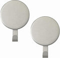 Haute Decor Attract Magnetic Wreath Hanger (Textured Silver) - Set of 2 Magnets - for 2 Metal Doors/Surfaces or 1 Single-Pane Glass Door/Window -Will not Work on Double-pane Glass or Thick Glass