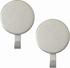 Haute Decor Attract Magnetic Wreath Hanger (Textured Silver) - Set of 2 Magnets - for 2 Metal Doors/Surfaces or 1 Single-Pane Glass Door/Window -Will not Work on Double-pane Glass or Thick Glass