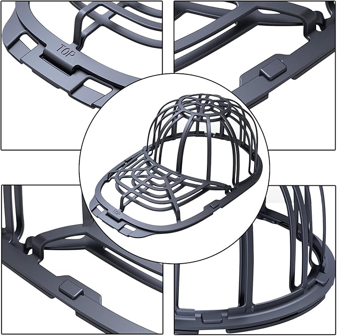 Eiito Hat washer for Washing machcine, 2 Pack Hat Cleaner for Baseball Caps Hat Shaper for Dishwasher - Hat Cage Rack Frame fit Adult and Children Wash Caps