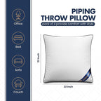 Utopia Bedding Throw Pillow Inserts (Pack of 4, White), 22 x 22 Inches Decorative Indoor Pillows for Sofa, Bed, Couch, Cushion Sham Stuffer