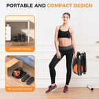 Under Desk Elliptical Machine, 2-in-1 Electric Leg Exerciser for Seniors, Quiet & Compact Pedal Exerciser with Remote, 12 Speed Elliptical Exercise Machine for Home Office