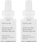 Pura & Brooklyn Candle Studio Home Scent Refill - Smart Home Air Diffuser - Up to 120-Hours of Luxury Fragrance per Refill - Home Essential - Clean & Safe Diffuser Fragrance - 2 Pack, Santa Fe