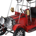 que Car Model, Vin Retro Car, Iron Crafts Desktop Ornament with Dte Ship, Metal or Home Bar,