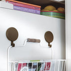 Haute Decor Attract Magnetic Wreath Hanger - 2 Pack (Matte Brown)