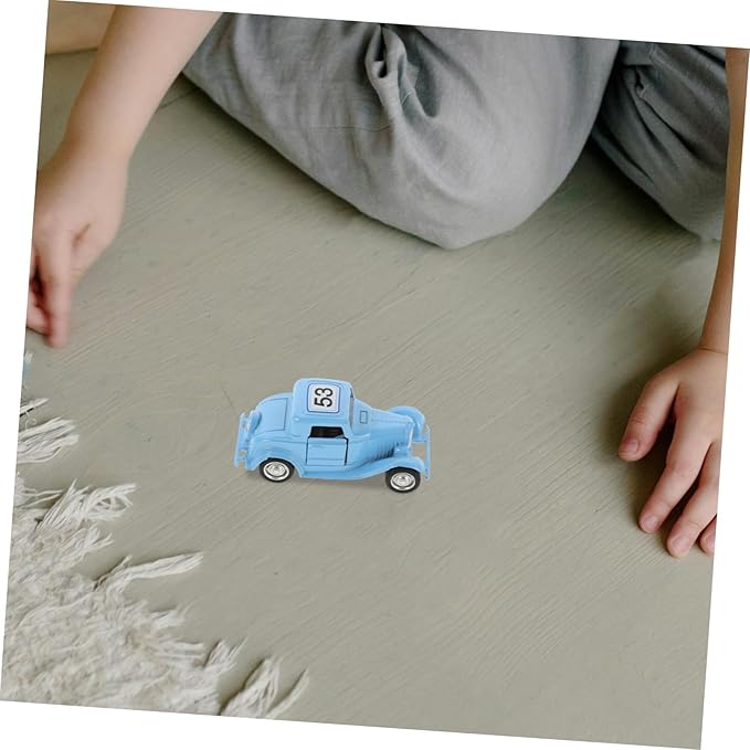 Vintage Car Model Decorative Ornament Retro Metal Vehicle Sculpture for Cabinet Decoration Realistic Design with Rustic Style for Car Enthusiasts and Home Decor