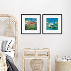 Rempry 12x12 Picture Frame, Display Pictures 8x8 with Mat or 12x12 Without Mat, Wall Hanging or Tabletop Photo Frame with Shatter Resistant Plexiglass, Black, 1 Pack