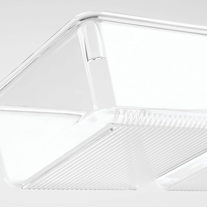 InterDesign Linus Dresser and Vanity Drawer Organizer, 13-inch by 5-inch by 2.25-inch, Clear