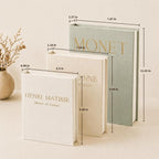 Decorative Books for Home Decor,Set of 3 Aesthetic Faux Books with Storage Box,Linen Fake Books for Coffee Table,Bookshelf & Mantle Decor,Modern Decorative Book Set (Sage)