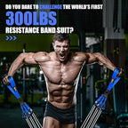 HPYGN Heavy Resistance Bands, 300LBS Exercise Bands for Working Out, Fitness Bands with Handles, Workout Bands for Men, Weight Bands Set for Muscle Training, Strength, Slim, Yoga, Home Gym Equipment