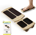 Slant Board Balance Board for Ankle & Calf Stretching – Single-Leg Axis Board for Physical Therapy, Rehab & Stability Training – Non-Slip Wooden Wobble Board