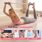 Pedal Resistance Band with Handles, 2026 Upgrade Multifunction Elastic Yoga Resistance Band, 6-Tube Pedal Resistance Band with Handle for Full Body Workout, Yoga, Stretching, Waist, Arm, Leg