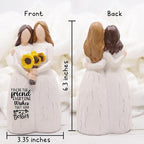 Friendship Gifts for BFF, 6” Best Friends Sculpted Hand-Painted Figurine Statue, Friendship Gift for Besties Birthday Gifts for Women, Christmas, Thanksgiving, Gift for Best Friend Birthday