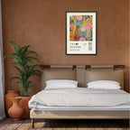 Abstract Yayoi Kusama Posters Japanese Wall Art Vintage Tokyo Aesthetic Prints Yayoi Kusama Inspired Japanese Gallery Wall Art for Stylish Room Bedroom Living Room Decor 11x14in Black Framed