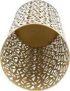 Umbrella Stand Rack for Entryway Metal Hollowed Freestanding Round Umbrella Holder Organizer Bin for Home Hotel Office Decor (Medium)