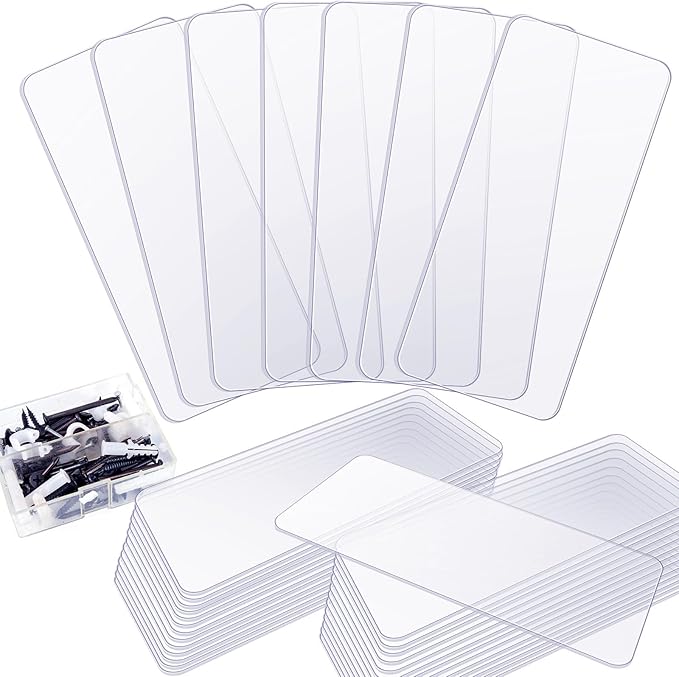 Yookeer 64 Pack 4.25 x 2 in Drawer Dividers for Plastic Storage Bins Storage Hardware Cabinet Dividers for Teacher Toolbox, Small Parts Organizer, Screw Organizer