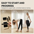 Single Leg Balance Board Wooden Foot Strengthener Trainer for Sprained Ankle and Achilles Tendon, Stability Training Plantar Fasciitis Relief, Stronger Ankles & Better Balance in 10 Minutes Daily