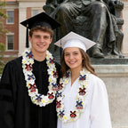 Leis for Graduation 2026, Artificial Flower Wreath with Cards Graduation Lays Gifts, Congrats Grad for High School