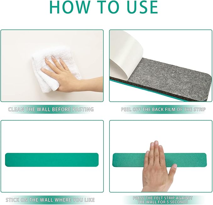 Bulletin Board Cork Board Cork Boards for Walls Cork Board for Office Pin Board Bulletin Boards for Walls (Green)