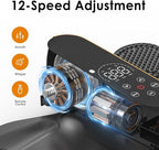 Under Desk Elliptical Machine for Senior 12 Speed Leg Exerciser While Sitting for Seniors As Seen on TV Quiet & Portable Electric Seated Foot Pedal Exerciser for Home Office
