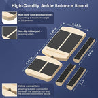 Ankle Balance Board & Ankle Strengthener - Non-Slip Axis Board Wobble Board for Physical Therapy, Fast Injury Recovery & Core Strength, 300lbs Capacity - Ideal Balance Trainer for Athletes, Seniors, Home & Gym Use