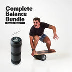 The Original Indo Board - Balance Board Trainer for Core Strength, Stability & Athletic Performance - Surfing, Skateboarding, Snowboarding, Yoga, Physical Therapy & More. Includes Board and Roller.