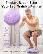 Tumaz Wobble Cushion - Wiggle Seat to Improve Sitting Posture & Stay Focused for Sensory Kids, Balance Disc to Core Strength & Flexible Seating [Extra Thick Balance Board, Pump Included Wobble Board]