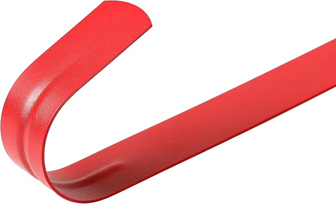 Wreath Hanger for Front Door, Slim Over The Door Hook, Easy to Use and Reusable Holiday Wreath Holder for Christmas, Thanksgiving, Halloween and Daily Décor (15" Red, 1)