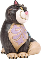 Enesco Disney Traditions Collection by Jim Shore Cinderella Lucifer the Cat Miniature Figurine- Stone Resin Hand Painted Crafted Collectible Disney Princess Mini Figurines Home Decor Statue, 3.75 Inch