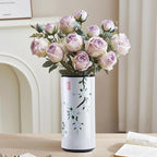 Ceramic Umbrella Stand Living Room Floor-Standing Freestanding Cane Chinese Umbrella Stand Multifunctional Painted Porcelain Vintage Ceramics Flower Vases for Home Office Entrance Indoor(D)
