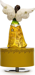 Music Box, Guardian Angel Musical Box Figurine Holding Heart, Sculpted Hand-Painted Music Boxes Figures Wind Up Angel Musical Boxes for Women Girls in Christmas Birthday Anniversary