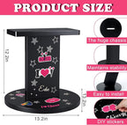 12.2 x 13.2 Inch Wooden Cheer Balance Stand Cheerleading Flyer Balance Trainer Rubberwood Cheer Stunt Stand DIY with 36 Decorative Stickers for Adult Promote Flexibility Core Strength
