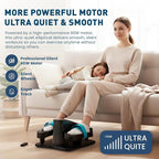 Under Desk Elliptical Machine – Electric Seated Pedal Exerciser for Seniors & Adults, Quiet Ellipse Leg Exerciser with 12-Speed Corded Electric Control, Remote, LCD Foot Pedals for Home Office Workout