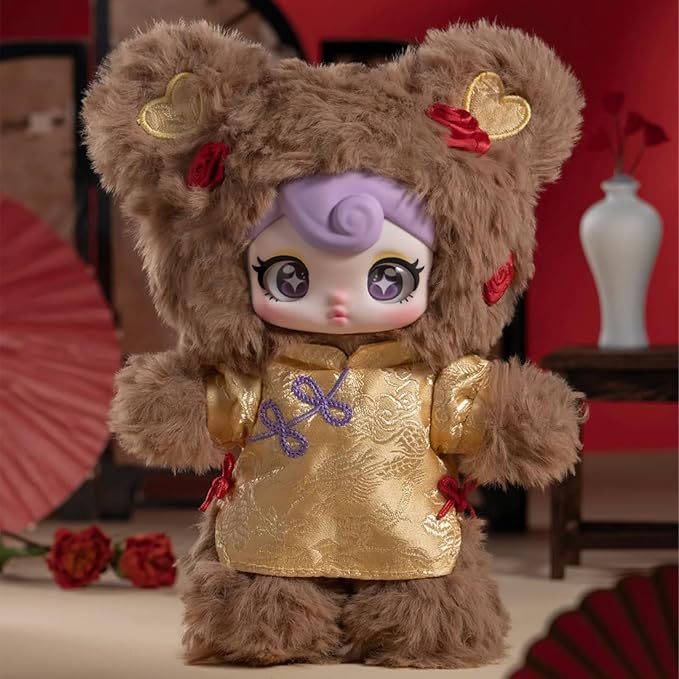 CALEMBOU Plush Blind Box, Kawaii Sunycoco Rebel Sweetheart Series Stuffed Blind Box Doll, Kawaii Mystery Vinyl Plush Toys Collectible for Birthday Gift