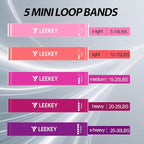 LEEKEY Resistance Bands, Exercise Bands with Handles,Pull Up Assist Bands - Band Set with Door Anchor - Bands for Working Out,Band for Men and Women Fitness Training,Home Workouts